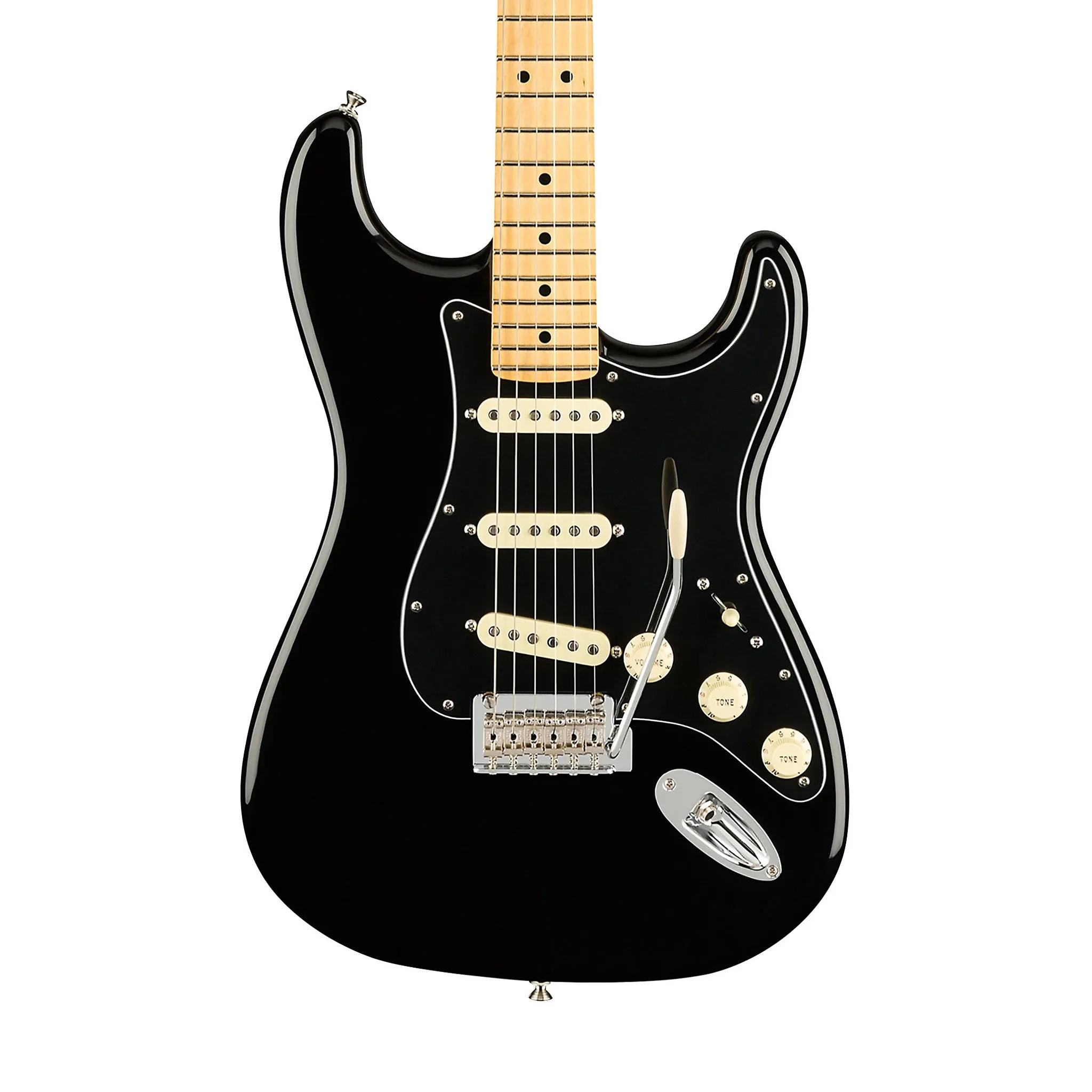 Fender Limited Edition Player Stratocaster Electric Guitar, Maple FB, Black