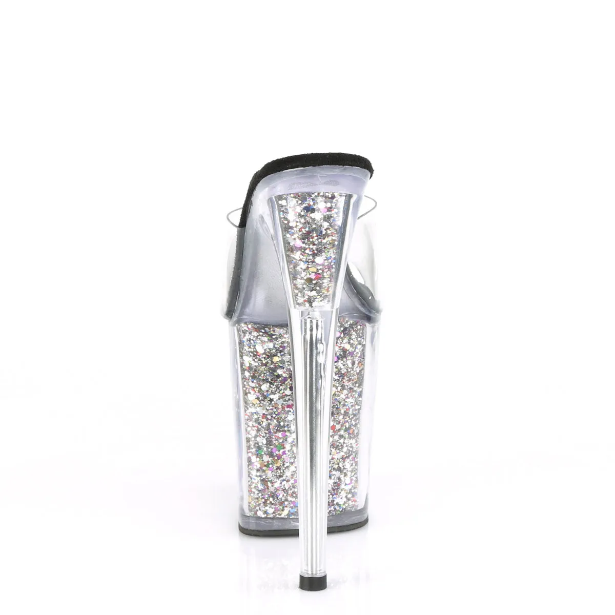 FLAMINGO-801CG  Clear/Silver Confetti Glitter Inserts