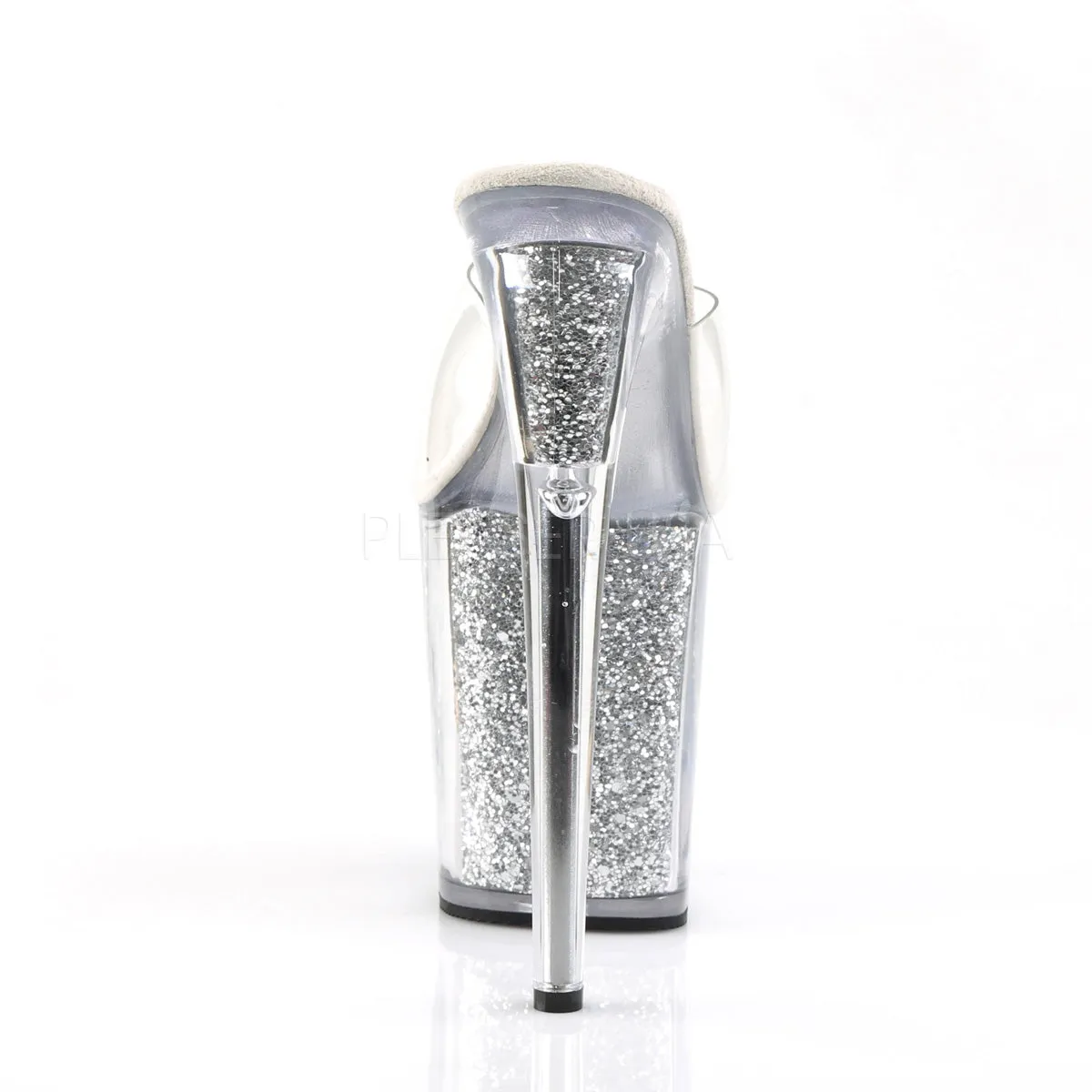 FLAMINGO-801G  Clear/Silver Glitter