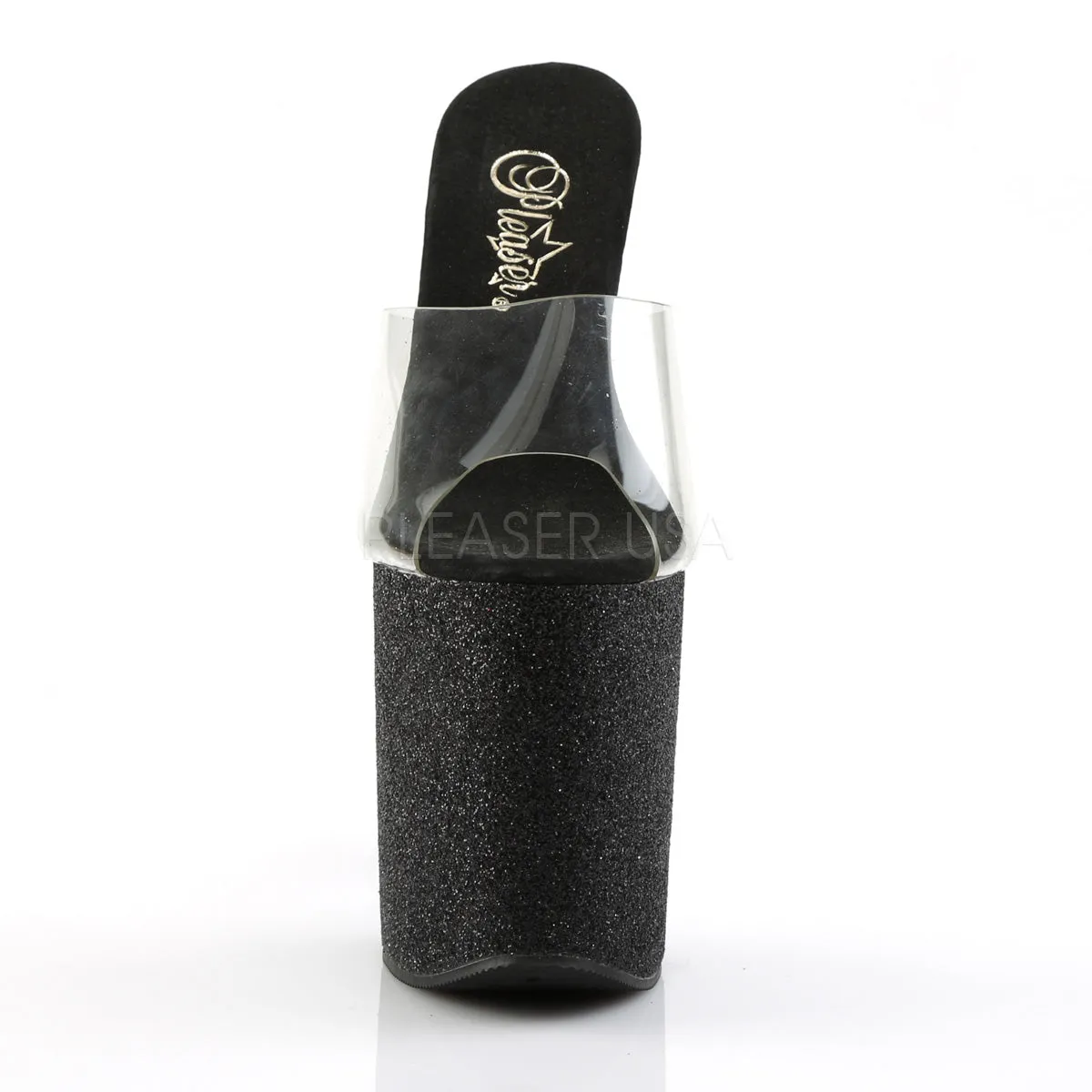 FLAMINGO-801SDG  Clear/Black Glitter