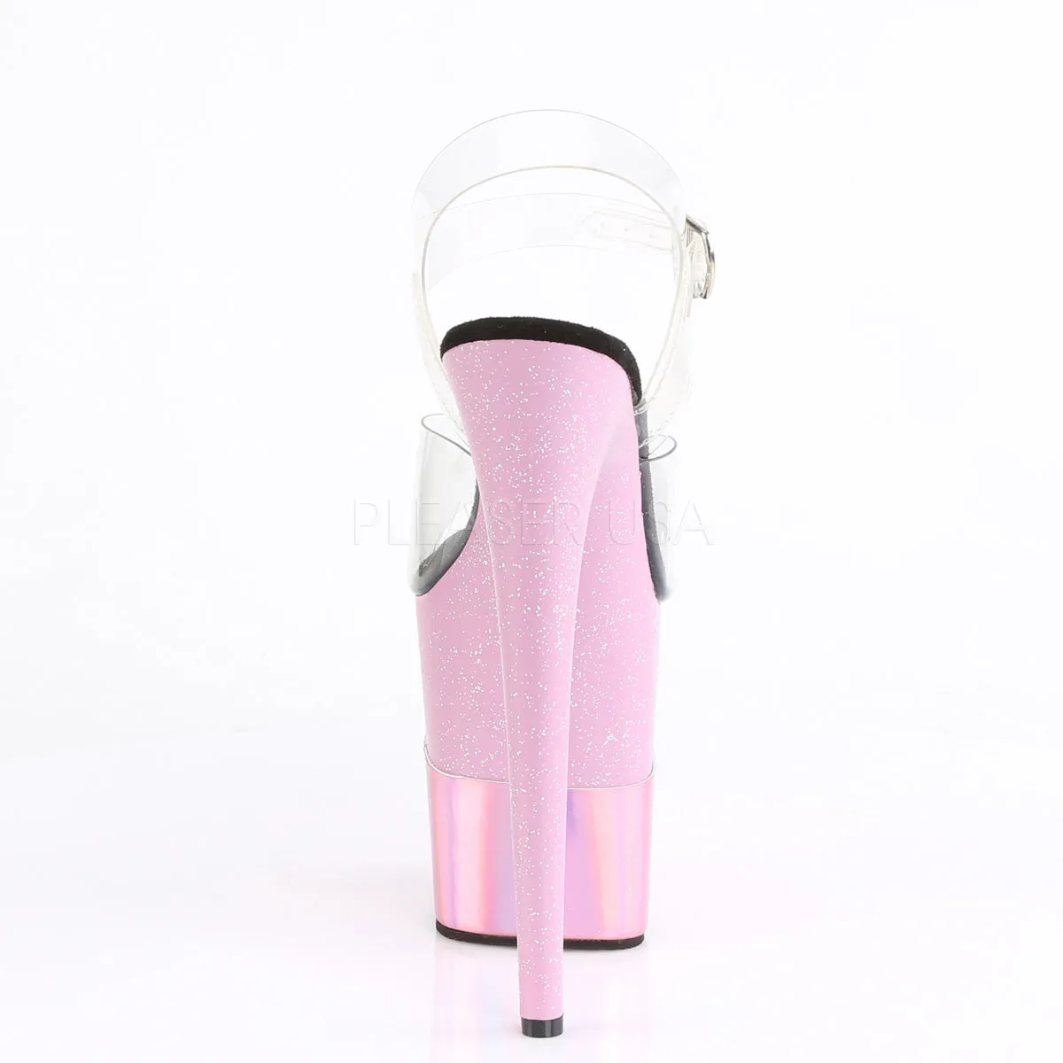 FLAMINGO-808-2HGM  Clear/Baby Pink Glitter-Hologram