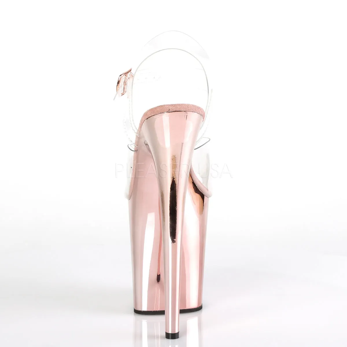 FLAMINGO-808  Clear/Rose Gold Chrome