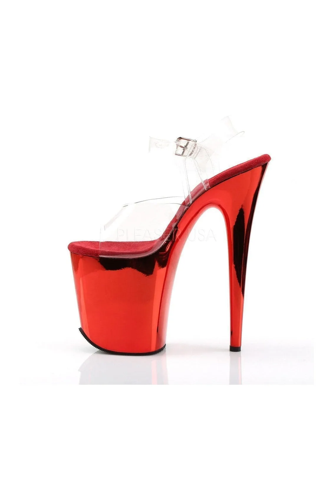 FLAMINGO-808 Platform Sandal  | Clear Vinyl