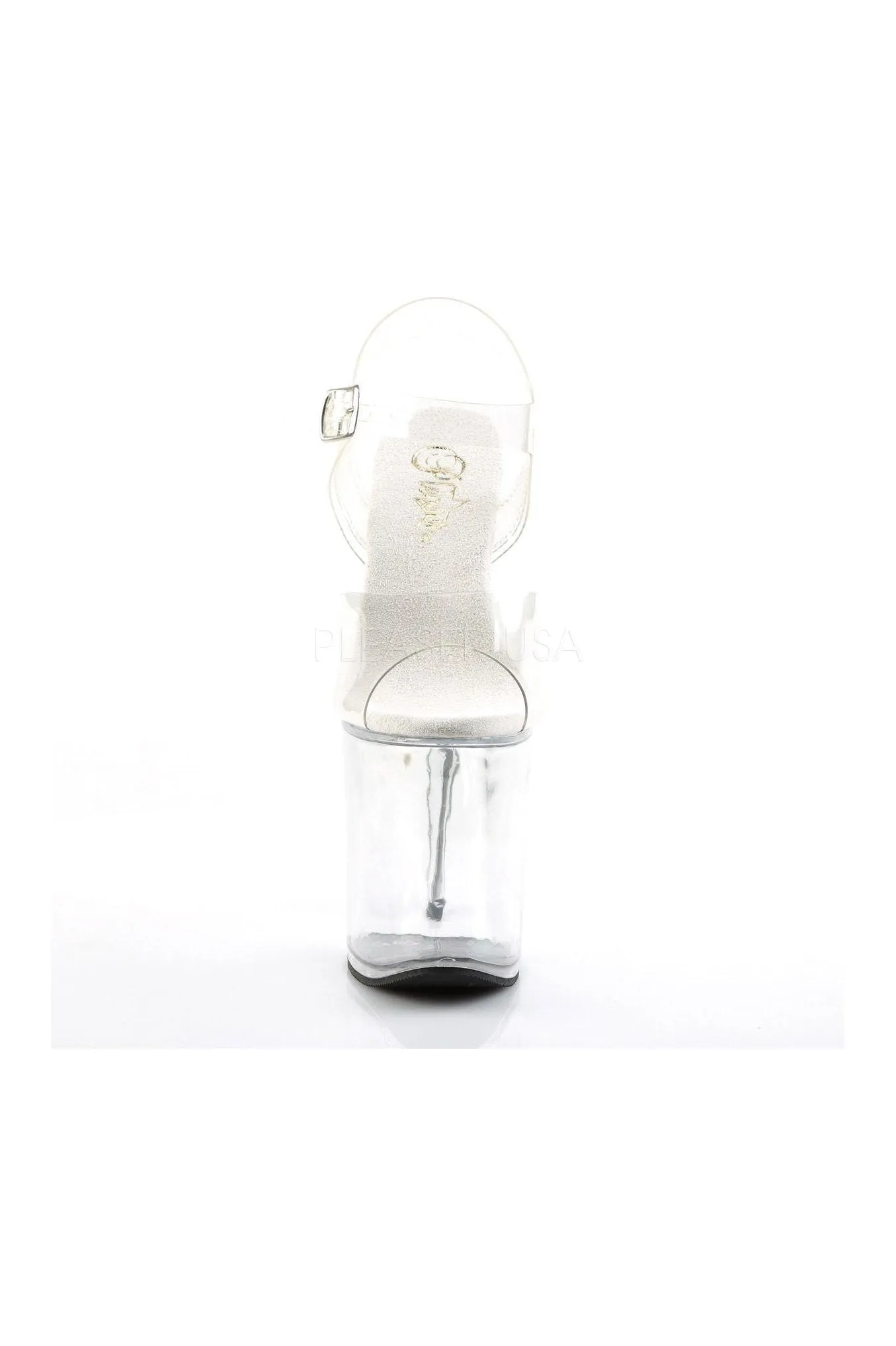 FLAMINGO-808 Platform Sandal  | Clear Vinyl