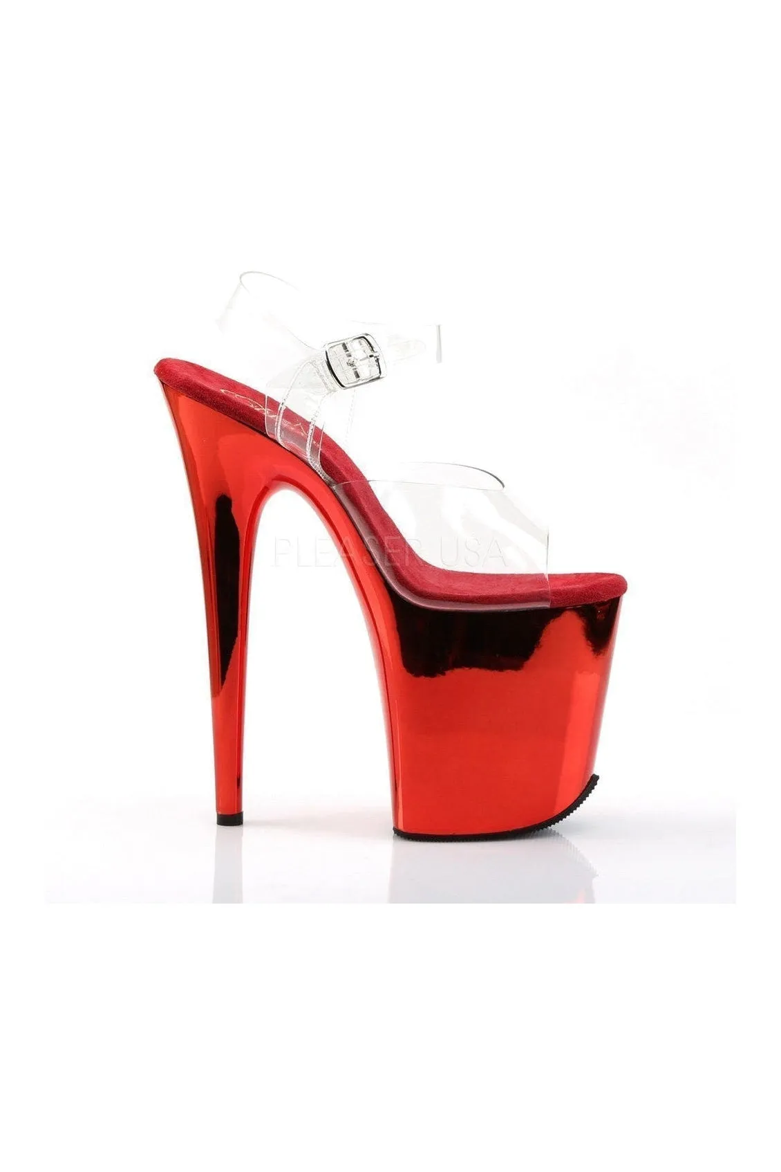 FLAMINGO-808 Platform Sandal  | Clear Vinyl