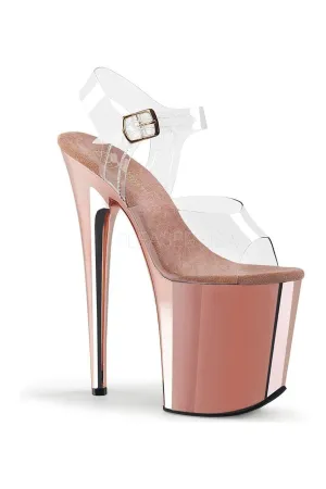 FLAMINGO-808 Platform Sandal  | Clear Vinyl