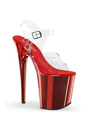 FLAMINGO-808 Platform Sandal  | Clear Vinyl