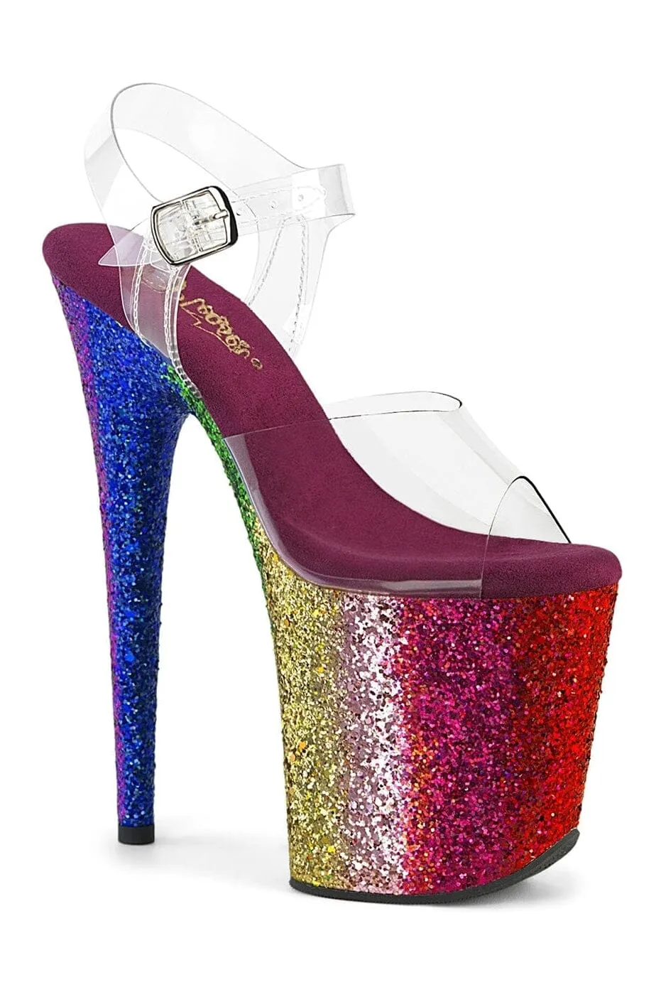 FLAMINGO-808RBG Clear Vinyl Sandal