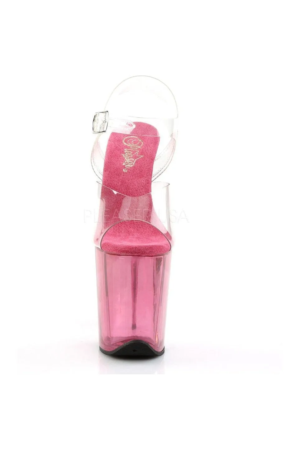 FLAMINGO-808T Platform Sandal  | Clear Vinyl
