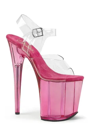 FLAMINGO-808T Platform Sandal  | Clear Vinyl