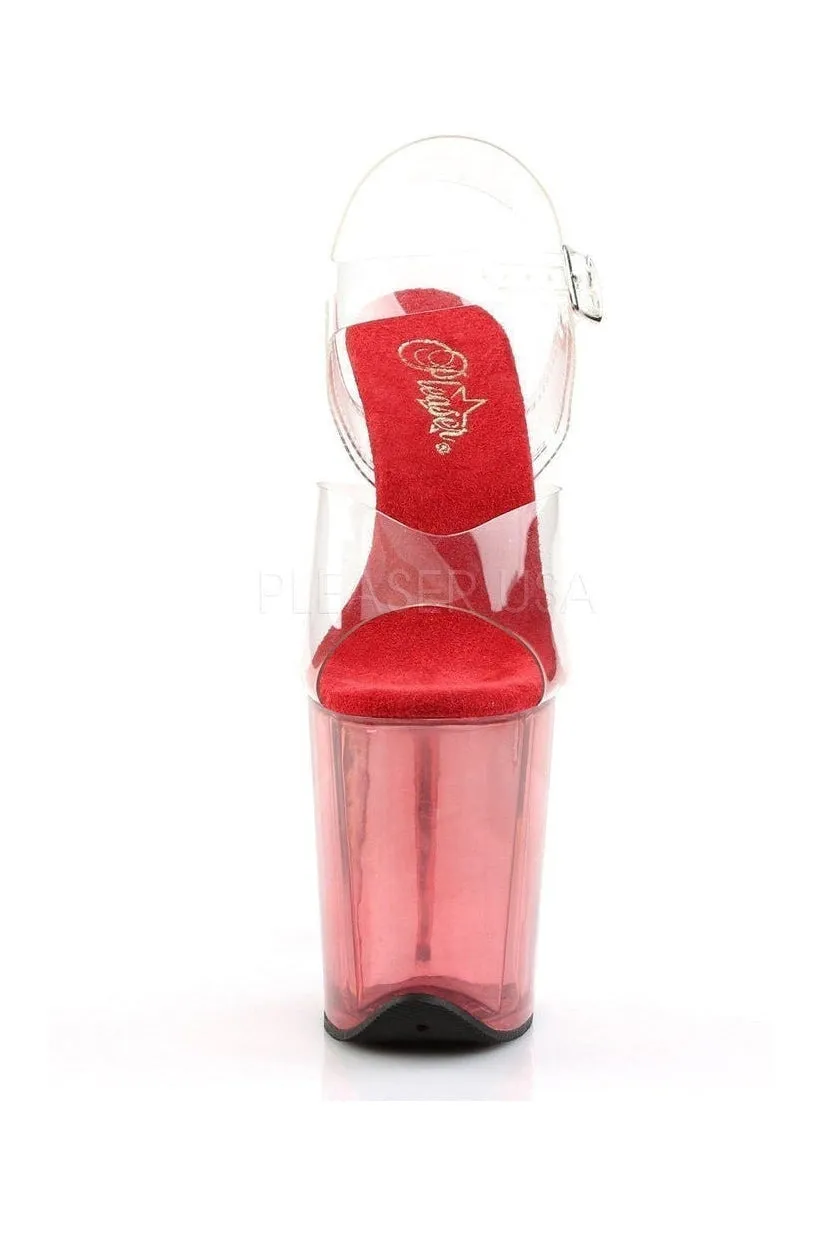 FLAMINGO-808T Platform Sandal  | Clear Vinyl