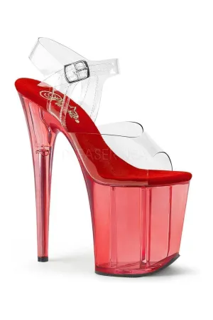 FLAMINGO-808T Platform Sandal  | Clear Vinyl