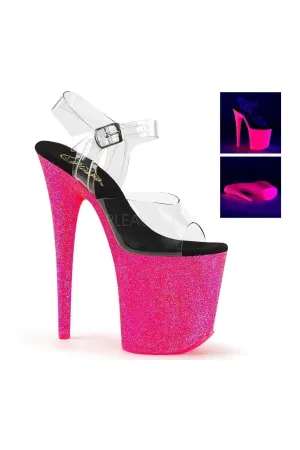 FLAMINGO-808UVG Platform Sandal  | Clear Vinyl