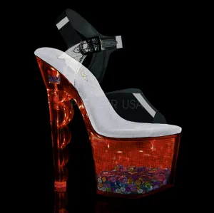 FLASHDANCE-708SCHSQ  Clear/Silver Hologram-Sequins Inserted