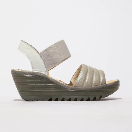 FLY LONDON YIKO SILVER/OFF WHITE