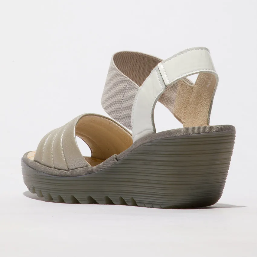 FLY LONDON YIKO SILVER/OFF WHITE