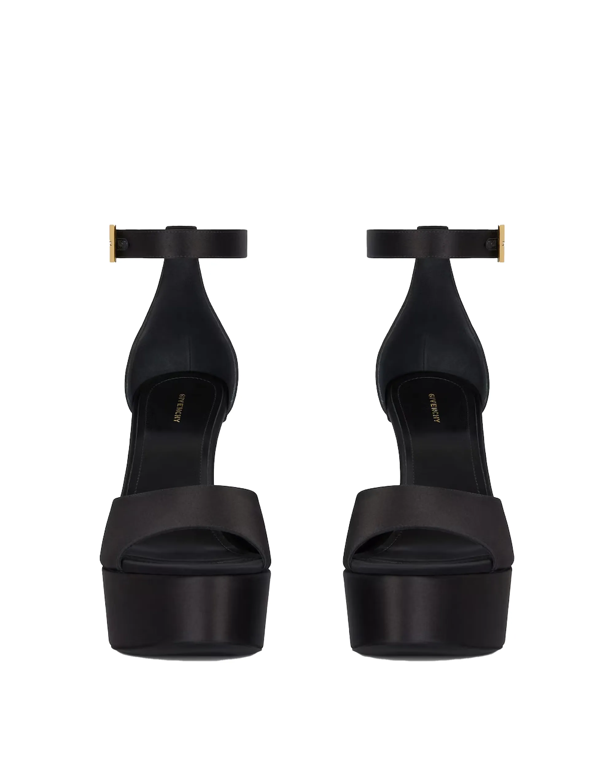 Givenchy 4G Liquid platform sandals in satin