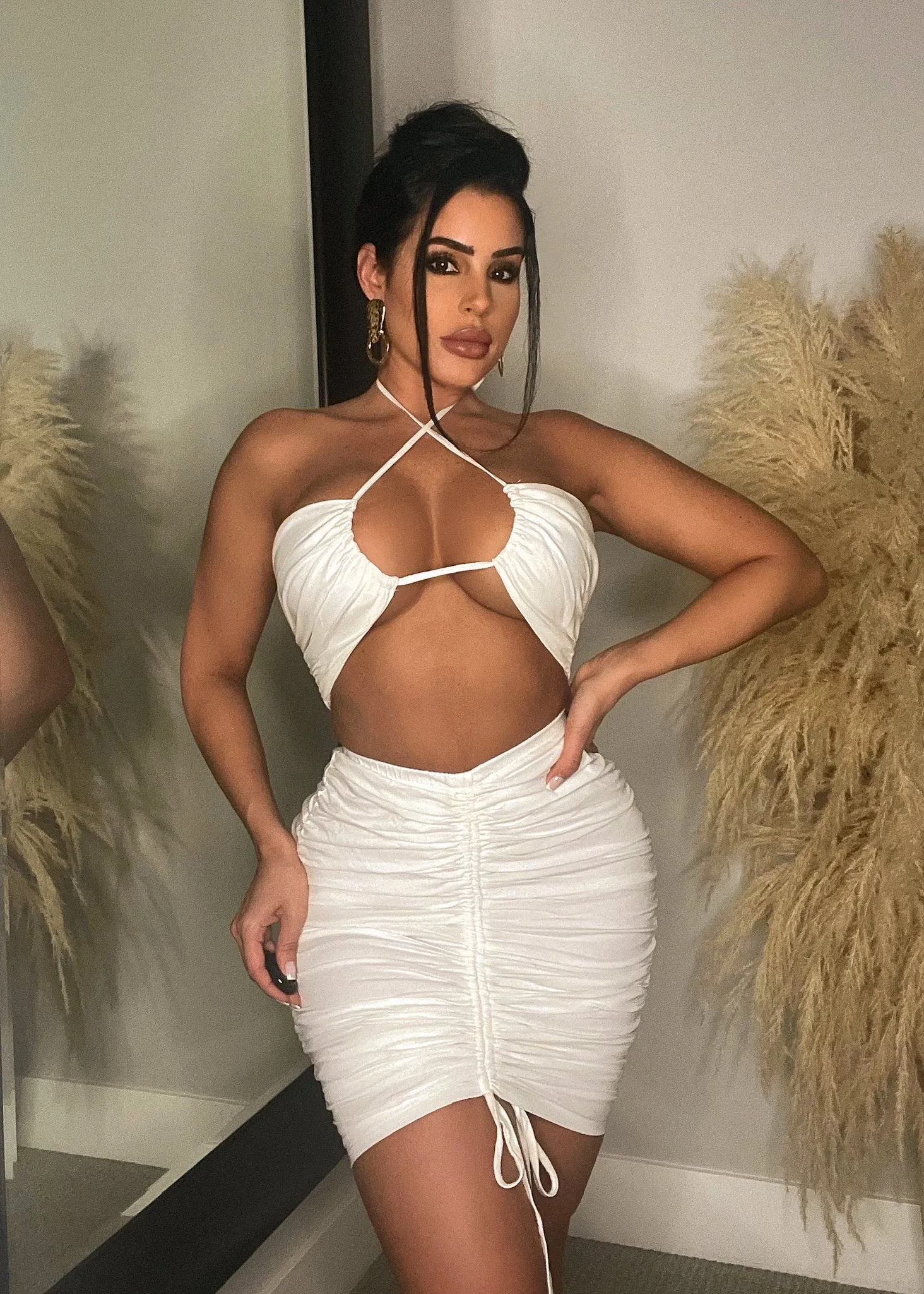 Good Luck Skirt Set White