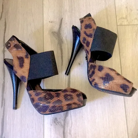 Gorgeous Leopard Print Slingbacks
