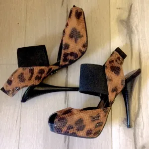 Gorgeous Leopard Print Slingbacks