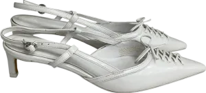 H&M White Lacing-detail Slingbacks UK 5 EU 38 👠