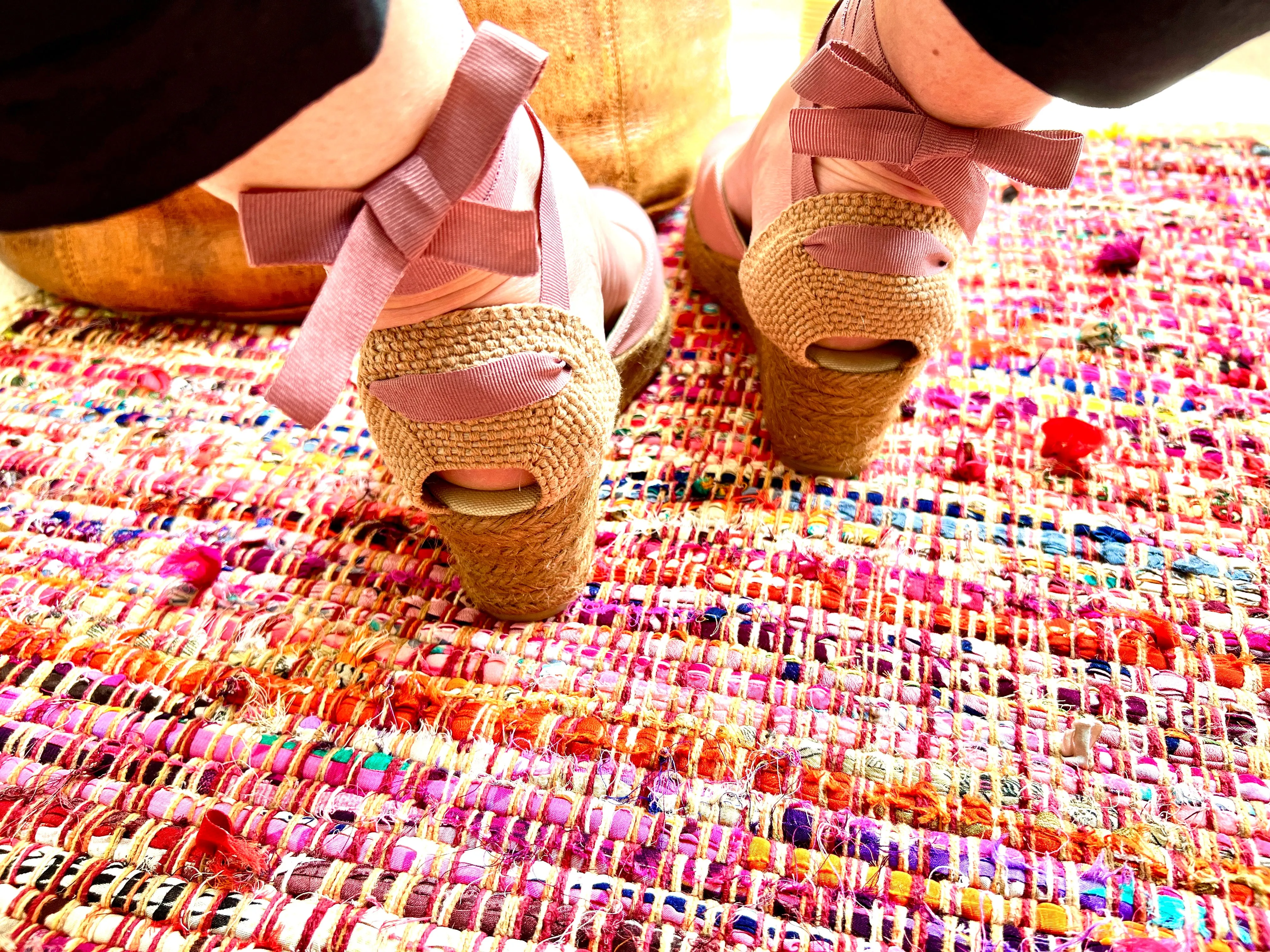 Heart shaped wedge Espadrille