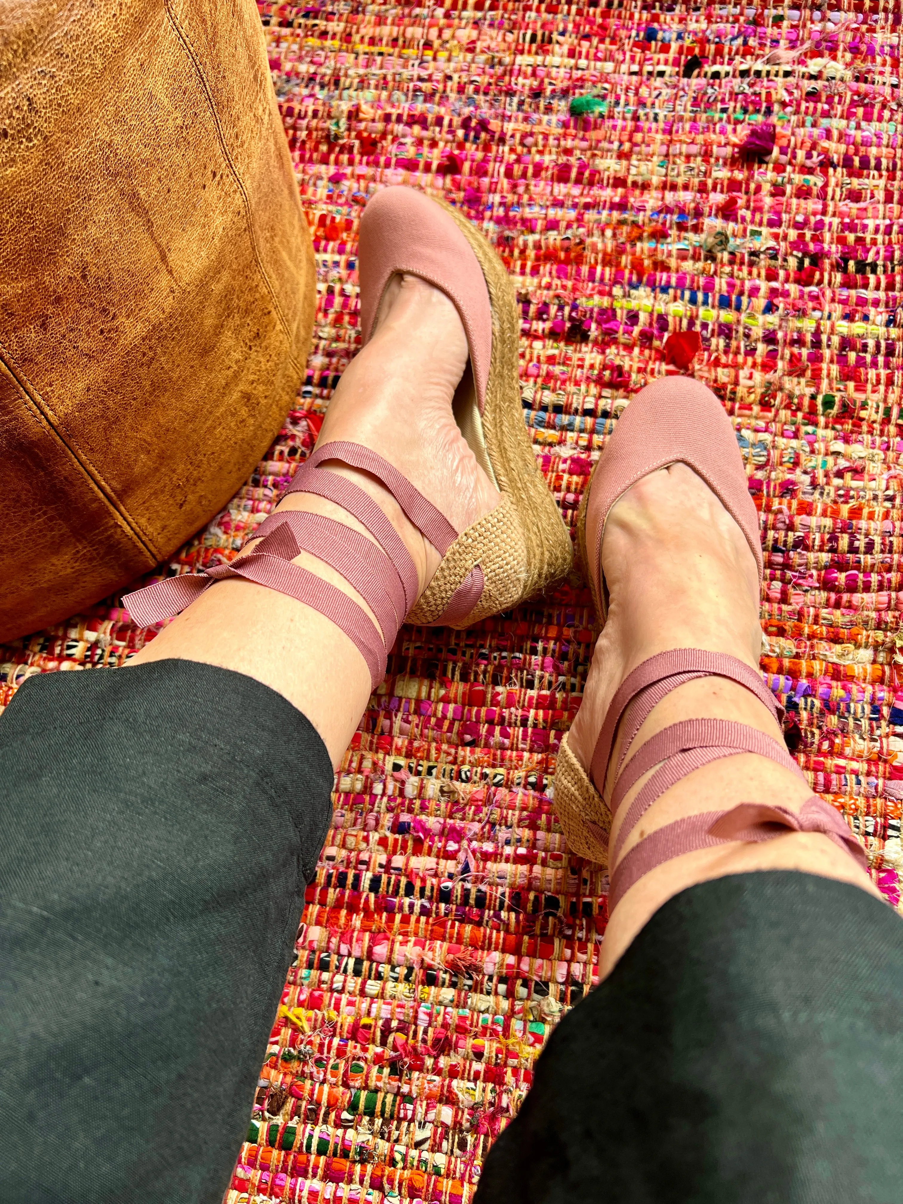 Heart shaped wedge Espadrille