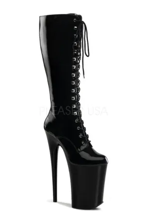 INFINITY-2020 Platform Boot  | Black Patent