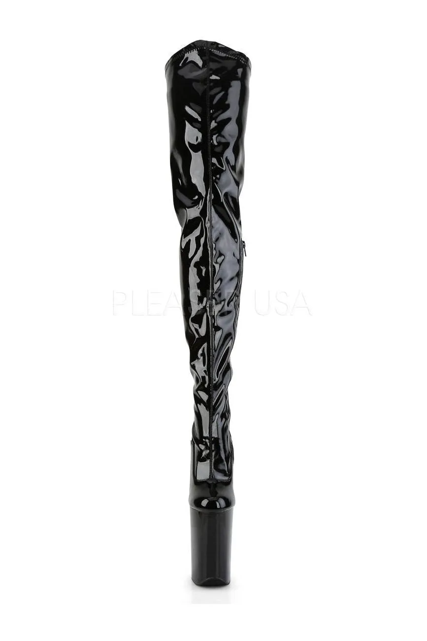 INFINITY-4000 Platform Boot  | Black Patent