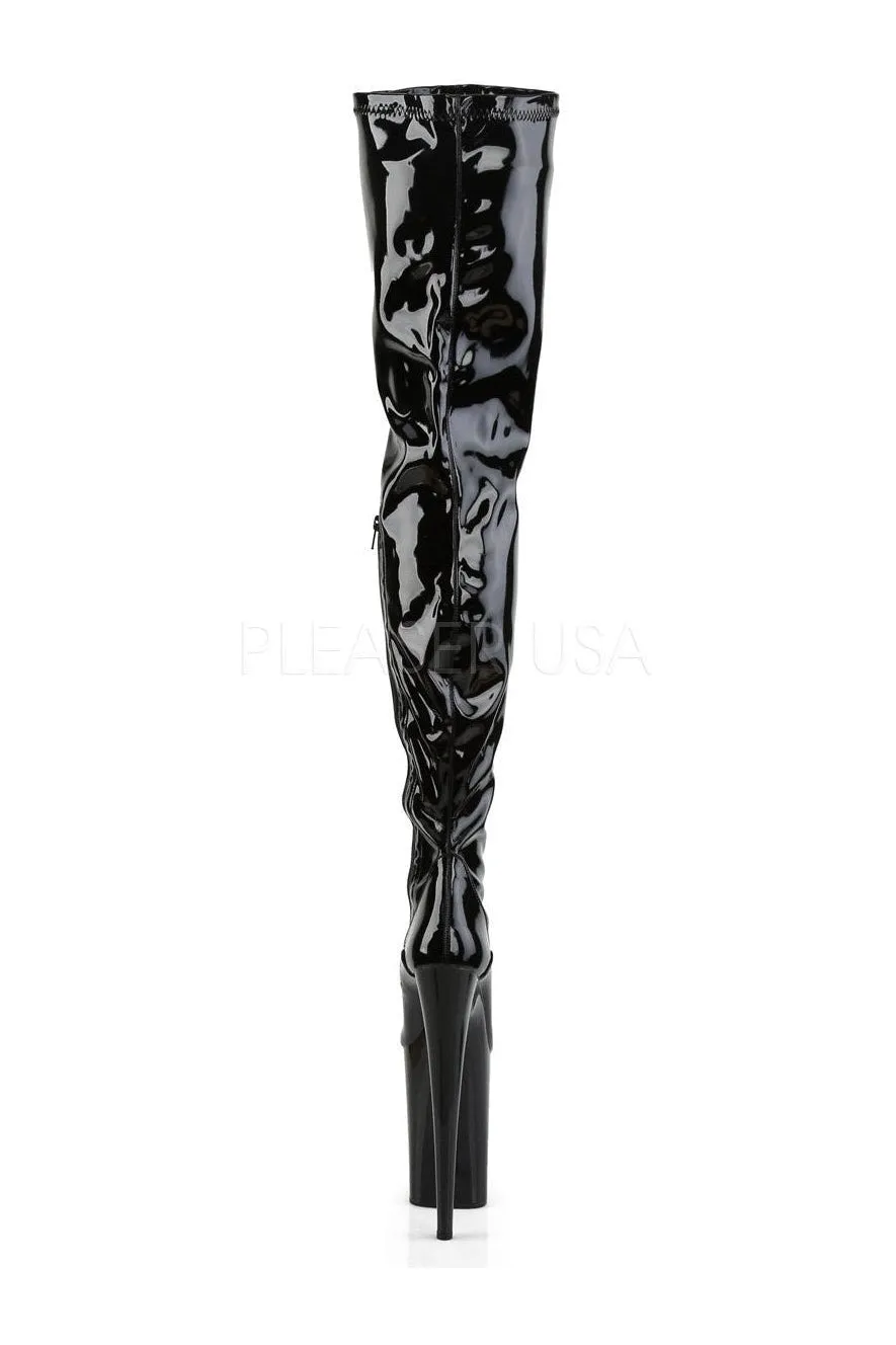 INFINITY-4000 Platform Boot  | Black Patent