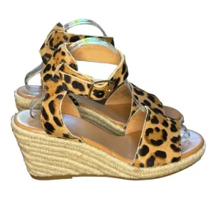 J. Crew Factory Calf Hair Espadrille Wedge Sandal - size 9