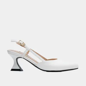 Jett Slingback Sandals (White)