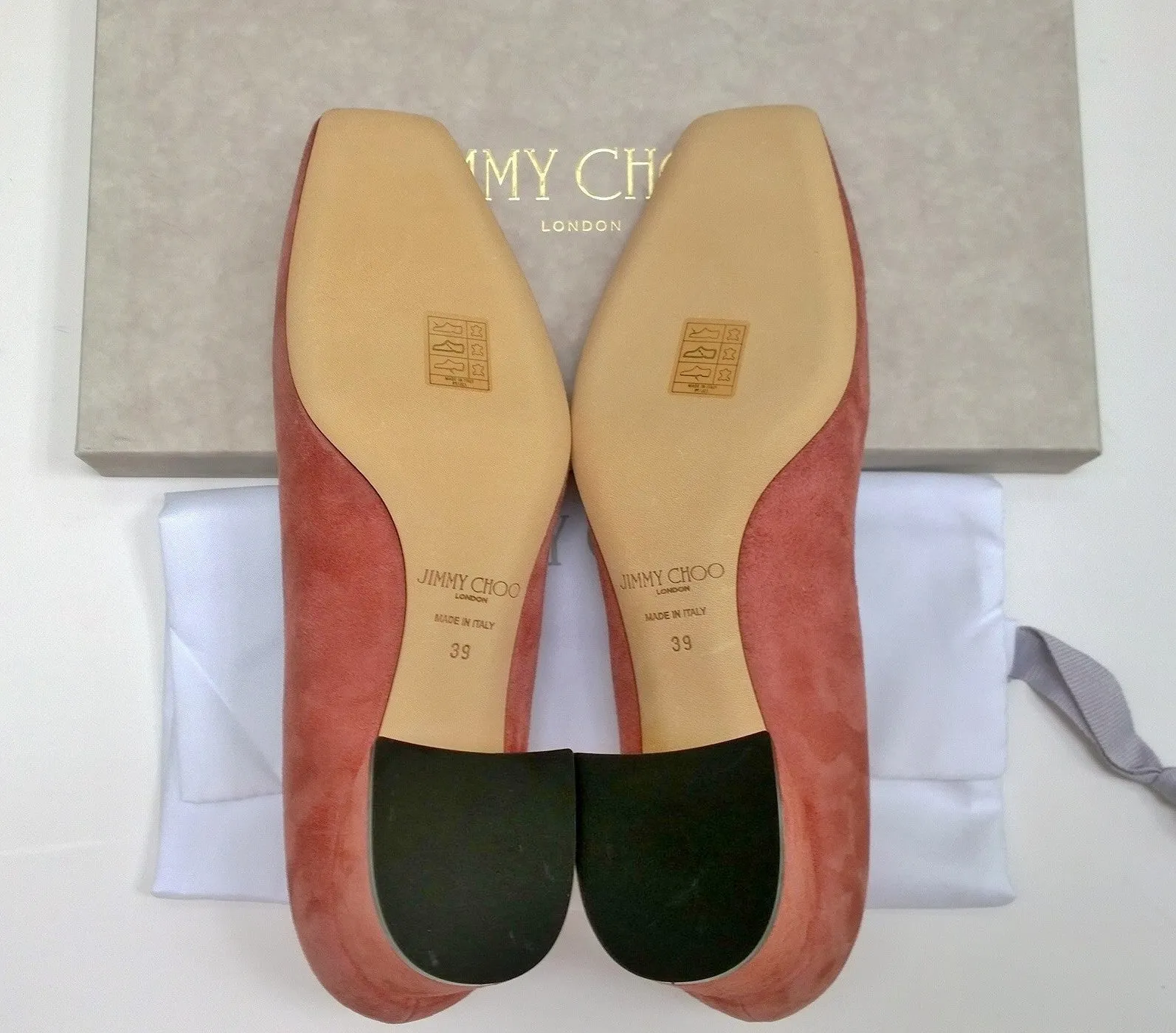 Jimmy Choo Dianne 45 Dark Blush Suede Block Heels Pink Suede New in Box
