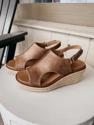 K Bye - Tan Wedge