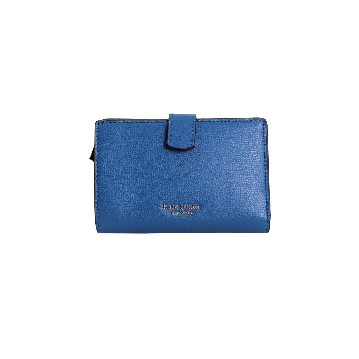 KATE SPADE Cobalt Crossgrain Leather 'Medium' Bifold Wallet