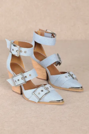 Katie Heels - Denim