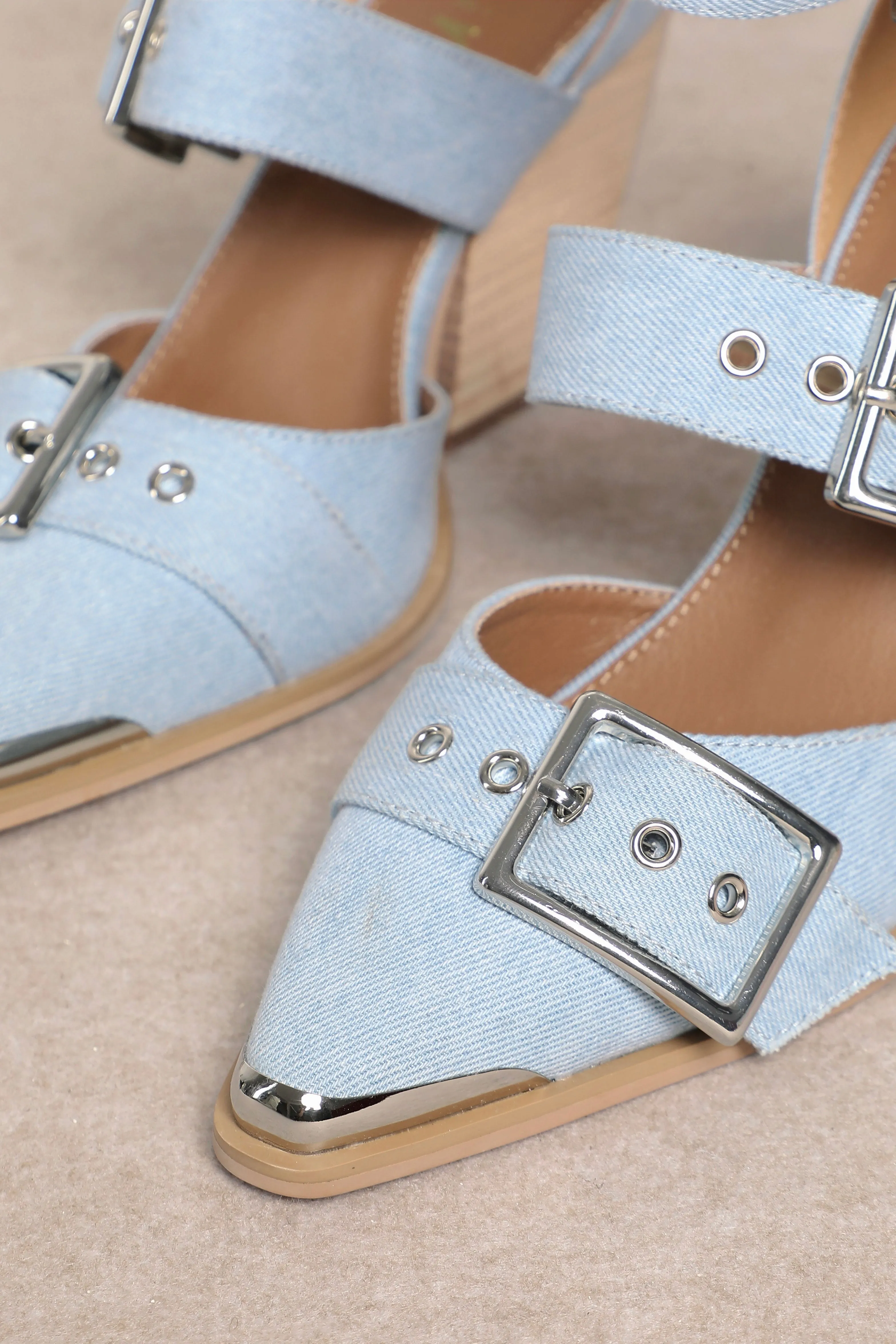 Katie Heels - Denim