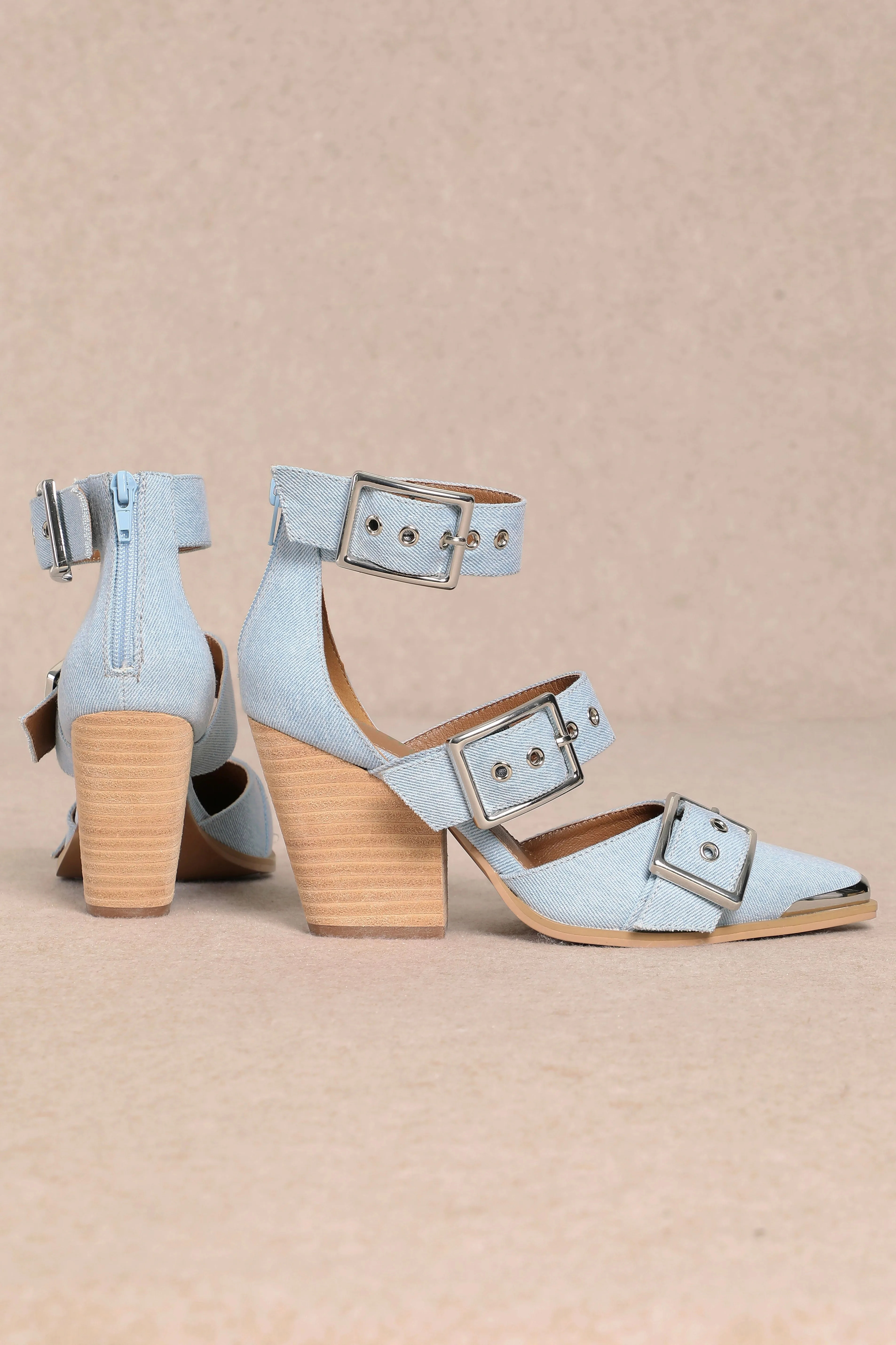 Katie Heels - Denim