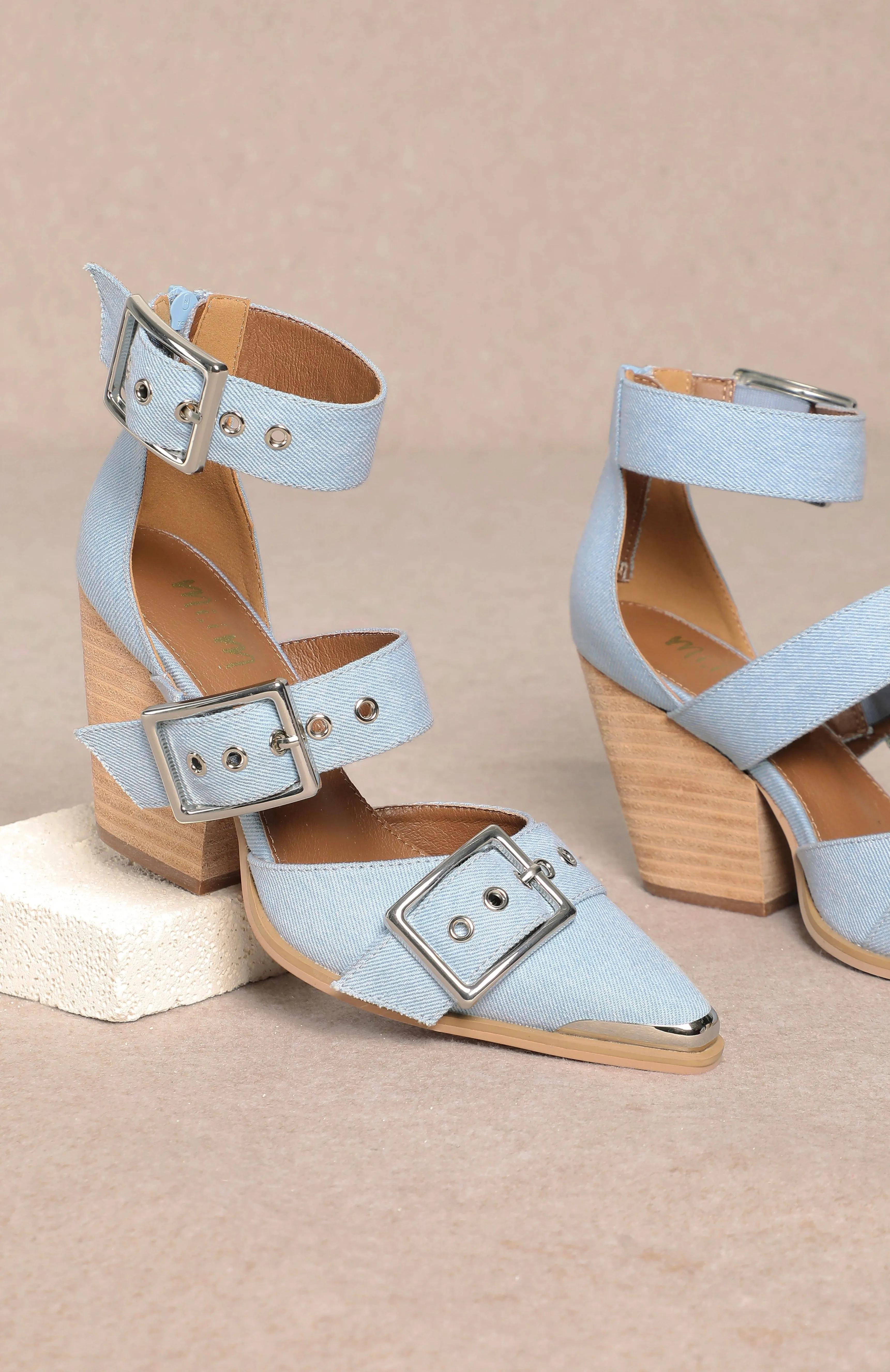 Katie Heels - Denim