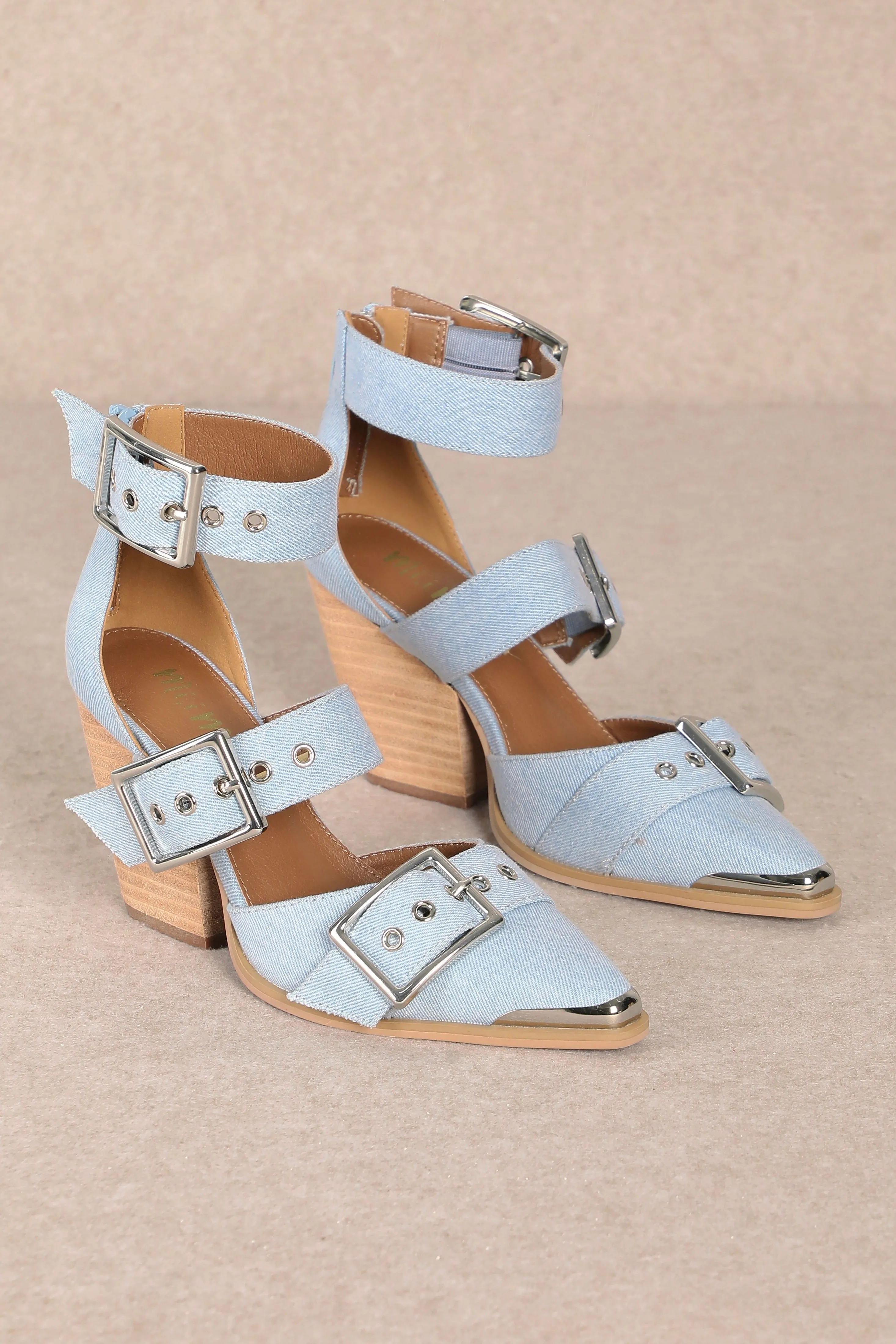Katie Heels - Denim