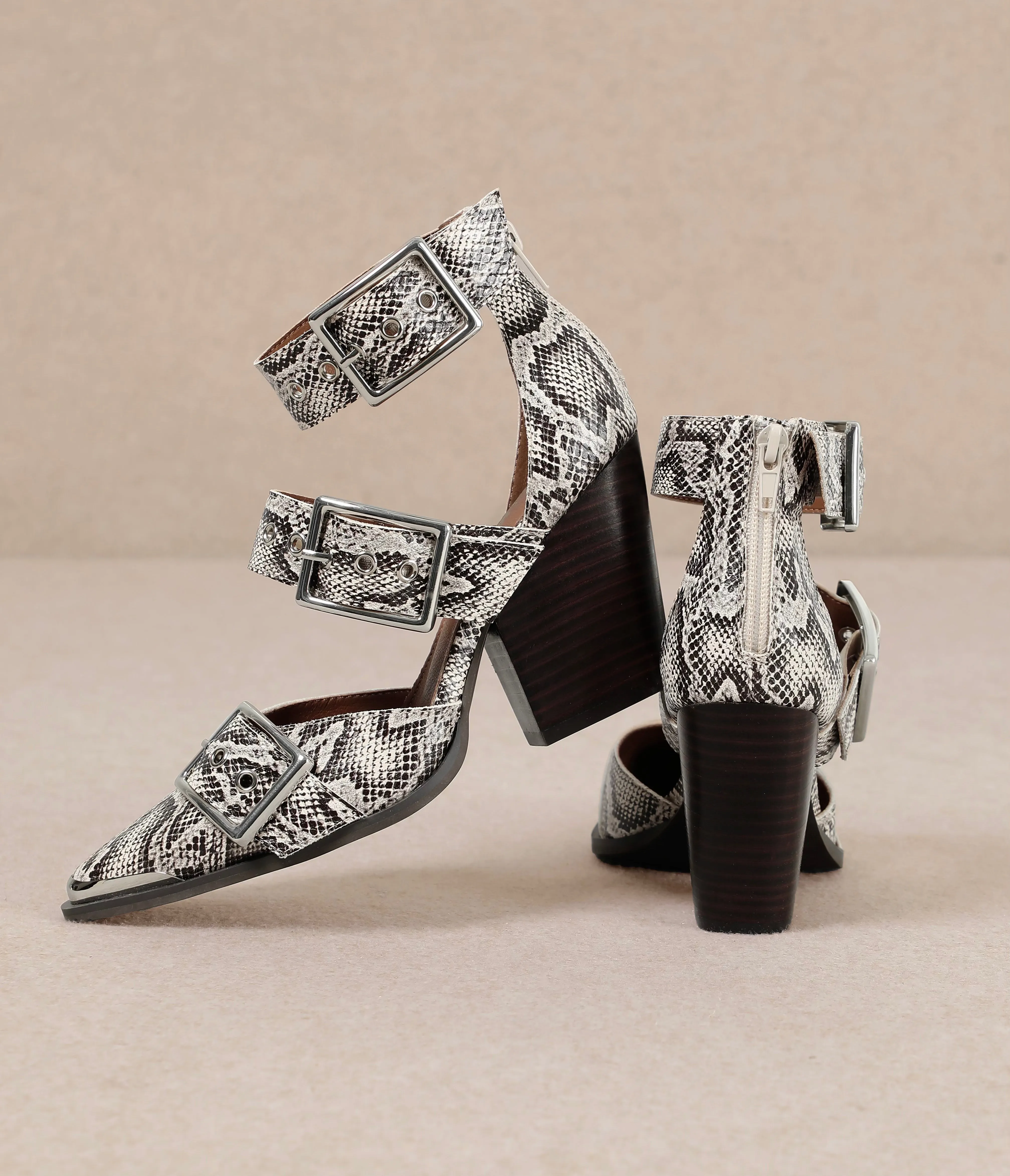 Katie Heels - Snake Skin
