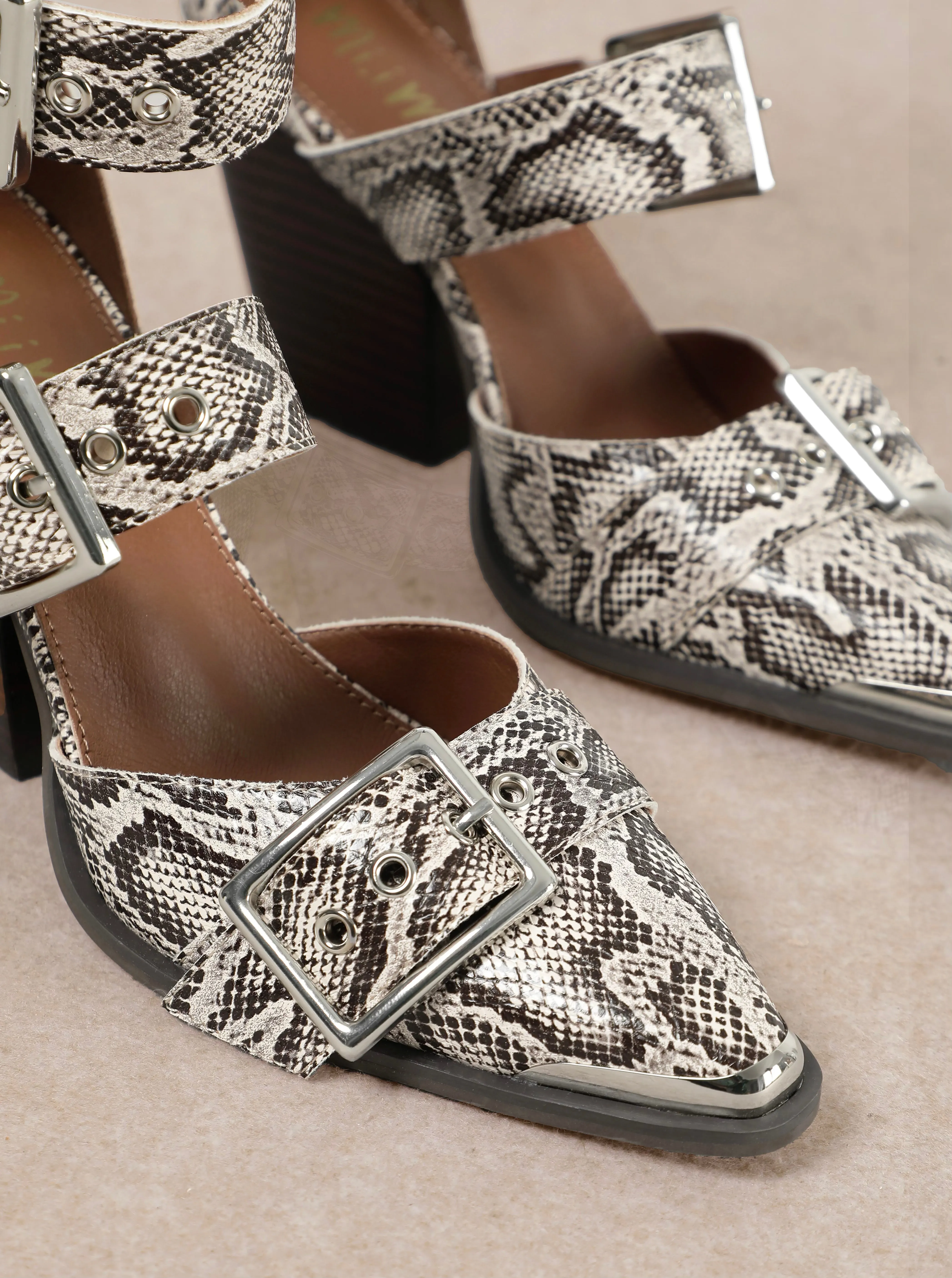Katie Heels - Snake Skin