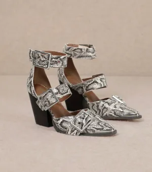 Katie Heels - Snake Skin