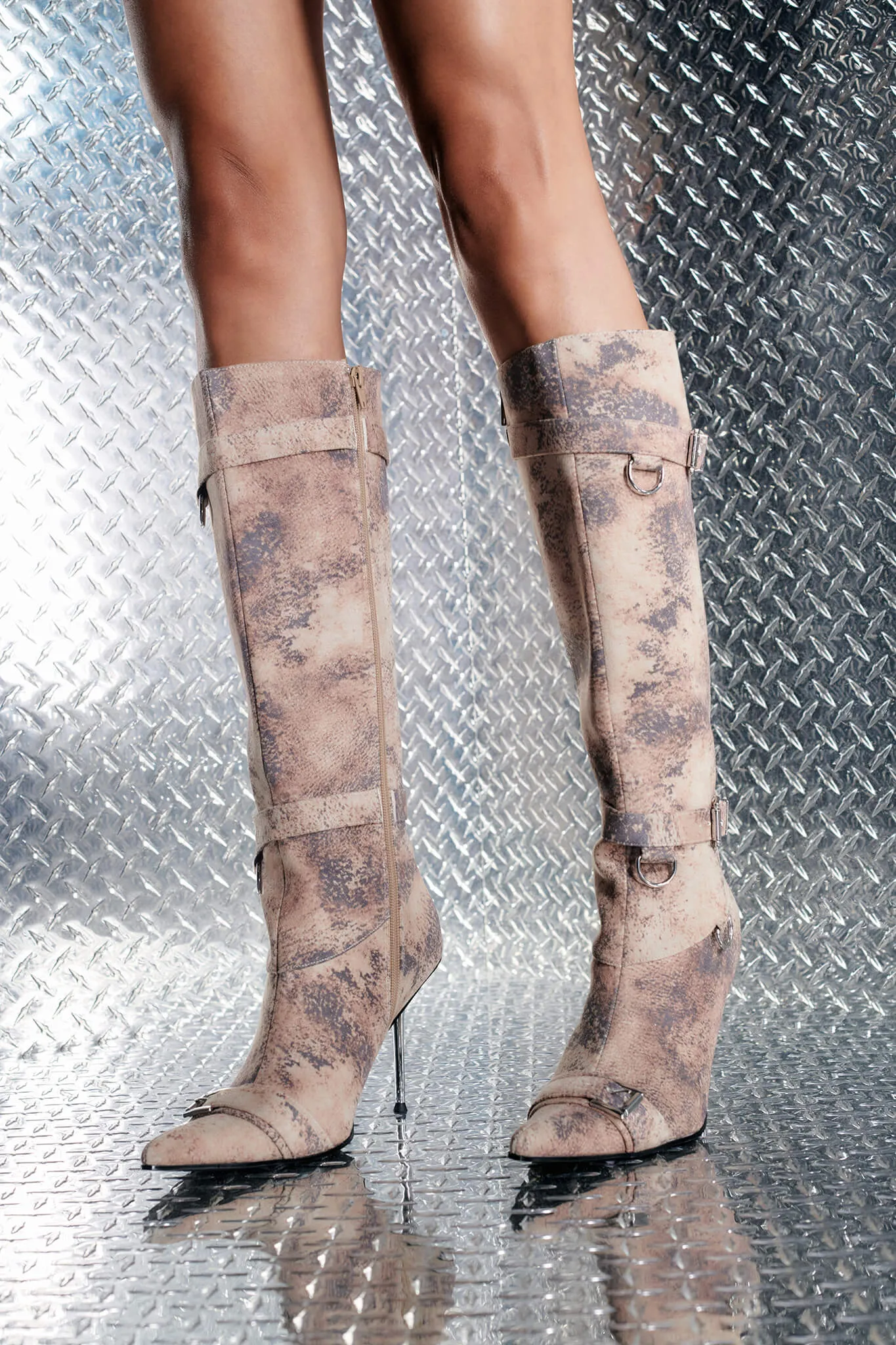 KINTH BOOT - NEUTRAL : ANIMAL SUEDE