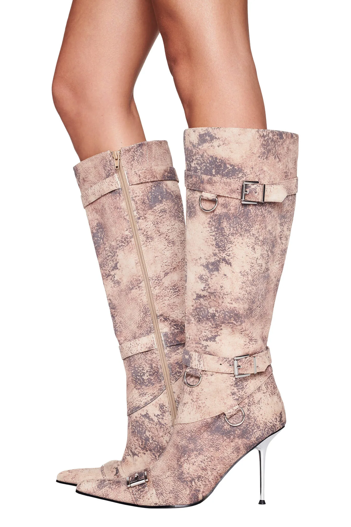 KINTH BOOT - NEUTRAL : ANIMAL SUEDE