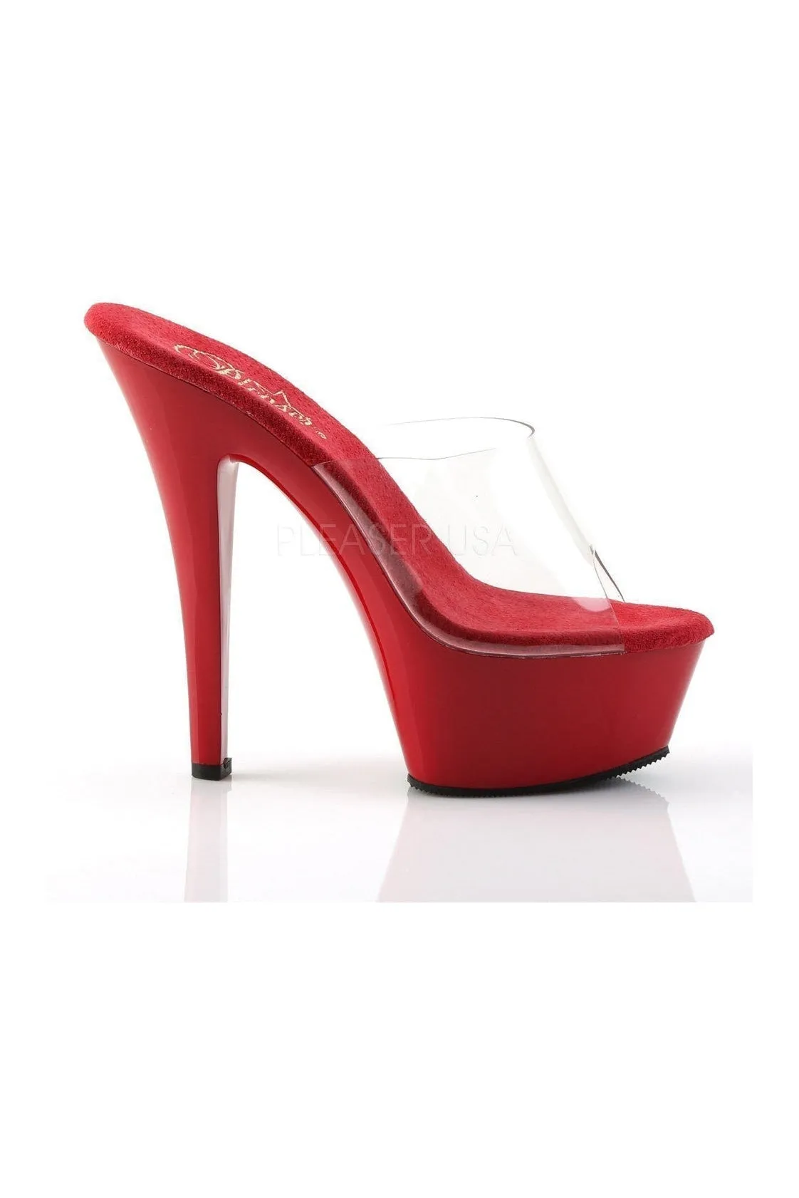 KISS-201 Platform Sandal | Clear Vinyl