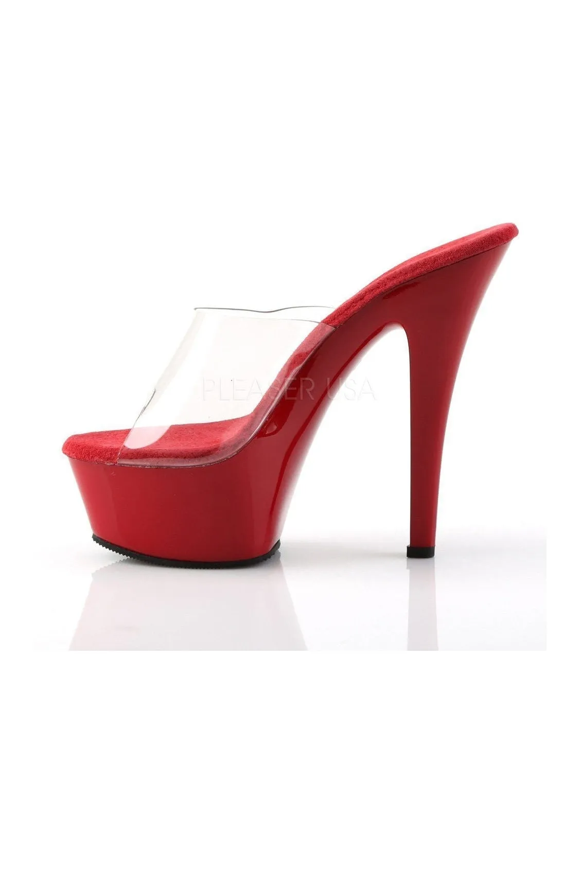 KISS-201 Platform Sandal | Clear Vinyl