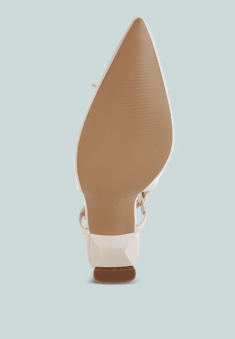 Kitten Heel Pointy Slingbacks By RUW