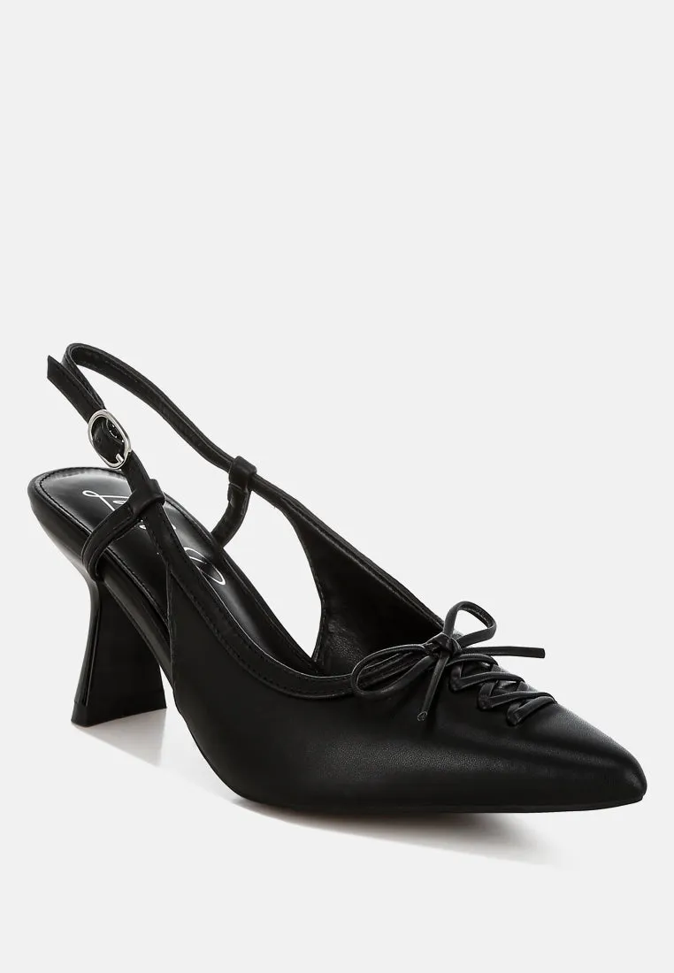 Kitten Heel Pointy Slingbacks By RUW