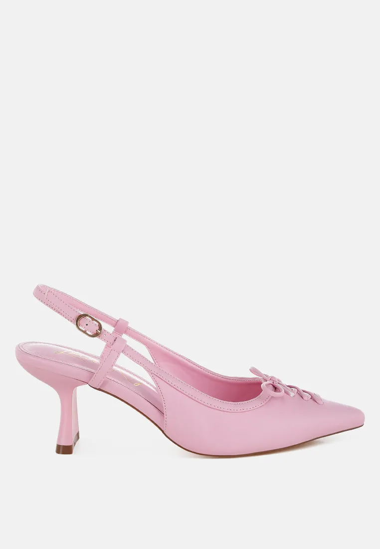 Kitten Heel Pointy Slingbacks By RUW
